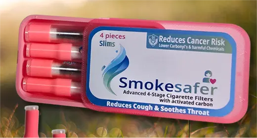 Smokesafer Pink for slim cigarettes